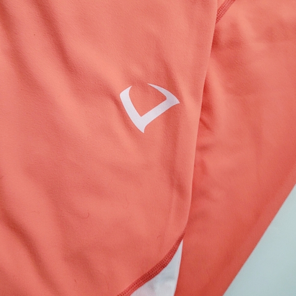 Orange+white calf length Violate the dress code leggings - Picture 6 of 13